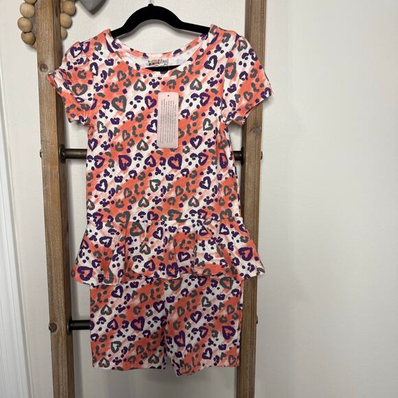 Dot Dot Smile NWT Leopard Romper Size 8/10 - Picture 3 of 9